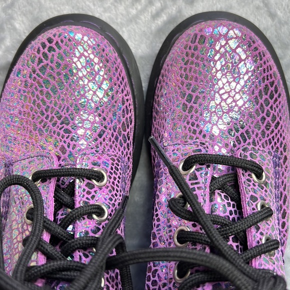 Dr. Martens 1460 Pascal Snake Metallic Suede Lace Up Boots UK3 EU36 US5 - Picture 8 of 13